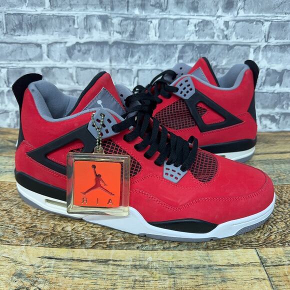 Nike Air Jordan 4 IV Retro Toro Bravo Red Black 2013 308497-603 Mens Size 12 New main image 8